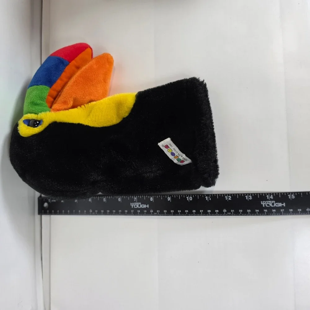 Aurora Toucan Hand Puppet Plush‎ Bird Black Rainbow Tropical Golf Club Cover 11
